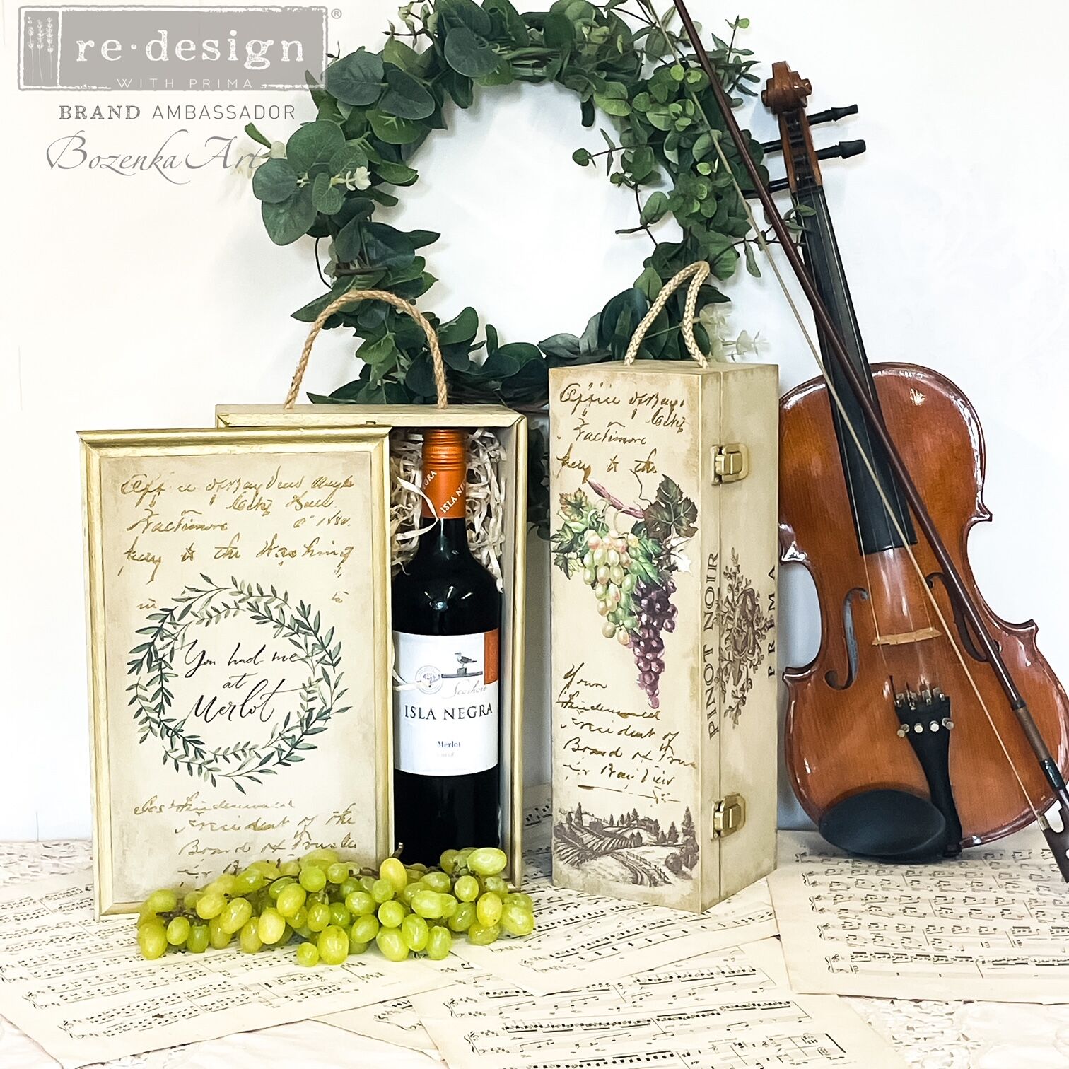 Redesign Decor Transfers – Wine - Image 3