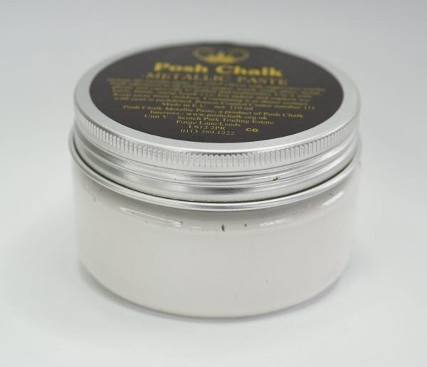 Posh Chalk Metallic Paste – White Titanium 110ml - Image 2