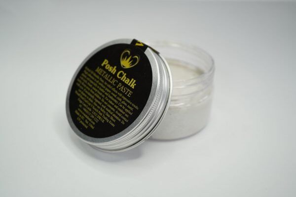 Posh Chalk Metallic Paste – White Titanium 110ml - Image 4